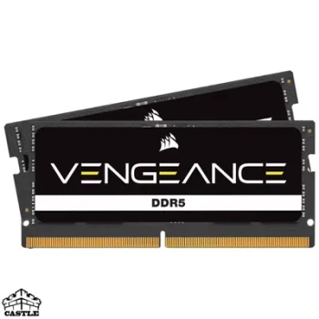 رم لپ‌تاپ CORSAIR VENGEANCE DDR5 SODIMM ظرفیت 64GB کیت 2×32 فرکانس 4800MHz CL40