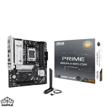 مادربرد ایسوس مدل PRIME B850M-A WIFI CSM سوکت AM5 با پشتیبانی از DDR5 و Wi-Fi 6E