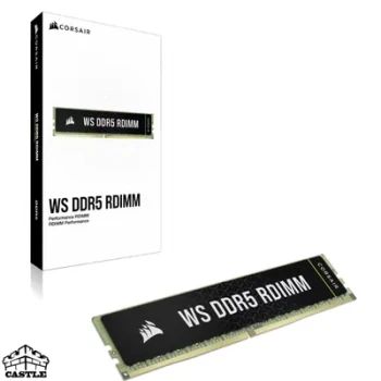 رم سروری CORSAIR WS DDR5 RDIMM ظرفیت 64GB کیت 4×16 فرکانس 6000MHz CL40