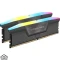 رم کورسیر VENGEANCE RGB DDR5 ظرفیت 32GB کیت 2×16 فرکانس 6000MHz CL30 رنگ خاکستری
